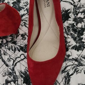Alfani Bold Red Suede Heels